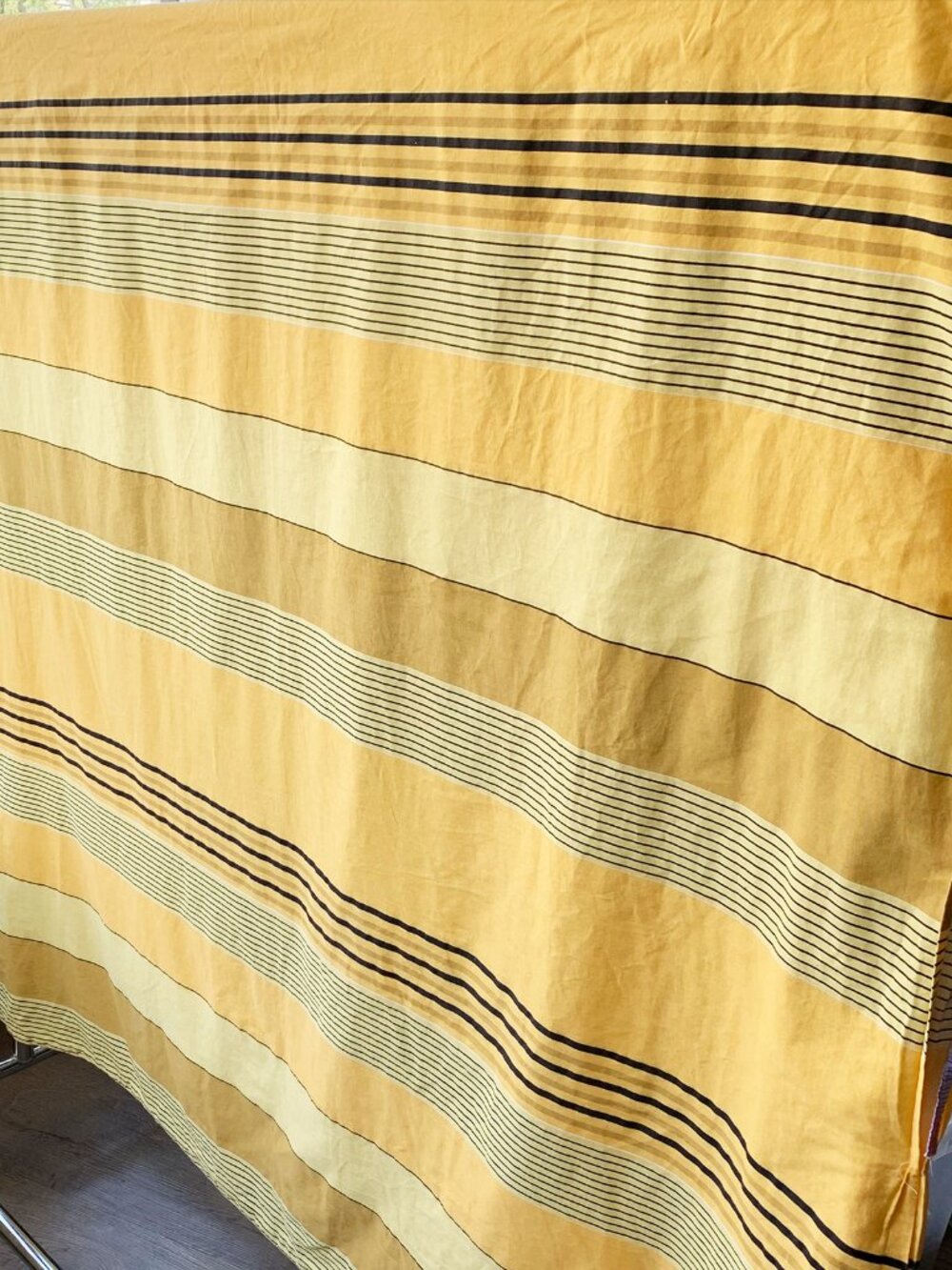 Home | Duvet Cover for Single/Twin Comforter, Yellow Black Colourblock Stripes